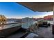 Private balcony with city views and outdoor seating at 2857 Paradise Rd # 2203, Las Vegas, NV 89109