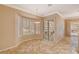 Bright dining area with bay window and access to the patio at 3004 Canton Hills St, Henderson, NV 89052