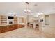 Spacious kitchen with island seating and stainless steel appliances at 3004 Canton Hills St, Henderson, NV 89052