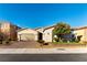 Single-story house with two-car garage, paver driveway, and landscaped front yard at 3158 Biancavilla Ave, Henderson, NV 89044