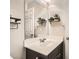 Bathroom featuring a large vanity mirror, sink, and decor at 4650 Ranch House Rd # 42, North Las Vegas, NV 89031