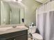 Small bathroom with single vanity and shower/tub combo at 4650 Ranch House Rd # 42, North Las Vegas, NV 89031