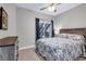 Comfortable bedroom with sliding door access to patio at 4921 Black Bear Rd # 104, Las Vegas, NV 89149