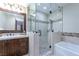 Bathroom with vanity, tub and shower at 52 Innisbrook Ave, Las Vegas, NV 89113