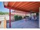 Covered patio with seating area, perfect for outdoor entertaining at 5242 Dickens Dr, Las Vegas, NV 89119