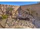 Landscaped water feature with rock and stone accents at 6288 Starflare St, Las Vegas, NV 89148