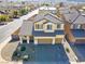 Two-story house aerial view, showing neighborhood context at 633 Finch Island Ave, Henderson, NV 89015