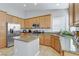 Modern kitchen with stainless steel appliances and granite countertops at 633 Finch Island Ave, Henderson, NV 89015