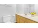 Clean bathroom with a single vanity and updated fixtures at 6637 Lookout Lodge Ln # 2, North Las Vegas, NV 89084