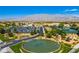 Aerial view of community amenities and golf course at 7824 Homing Pigeon St, North Las Vegas, NV 89084