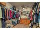 Large walk-in closet with ample shelving and hanging space at 7824 Homing Pigeon St, North Las Vegas, NV 89084