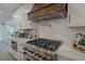 Modern kitchen with stainless steel appliances and white cabinetry at 836 San Eduardo Ave, Henderson, NV 89002