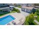 Elevated view of a refreshing pool with steps at 836 San Eduardo Ave, Henderson, NV 89002