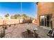 Landscaped backyard with gravel and bird bath at 8672 Big Sagebrush Ave, Las Vegas, NV 89117