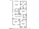 Second floor plan with bedrooms, laundry, and two bathrooms at 9986 Ullom Dr # 14, Las Vegas, NV 89141