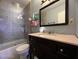 Clean bathroom with vanity, shower, and toilet at 1152 Miller Ave, Las Vegas, NV 89106