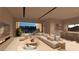 Gathering room with wet bar and access to backyard at 129 Still Shores St, Henderson, NV 89011