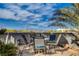 Backyard patio with mountain views in the distance at 132 Continental Ave, Henderson, NV 89015