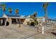 Inviting home featuring desert landscaping, stone accents, and solar panels for energy efficiency at 132 Continental Ave, Henderson, NV 89015