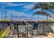 Back patio offering views of the city skyline and desert landscape at 132 Continental Ave, Henderson, NV 89015