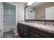 Modern bathroom with double vanity and granite countertop at 1559 Via Della Scala, Henderson, NV 89052