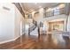 Spacious living room with hardwood floors and high ceilings at 1559 Via Della Scala, Henderson, NV 89052