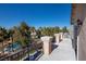 Private balcony overlooking the community pool and neighborhood at 1559 Via Della Scala, Henderson, NV 89052