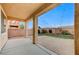 Covered patio and beautifully landscaped backyard at 1836 La Calera Ave, North Las Vegas, NV 89084