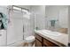 Clean bathroom with shower and tile flooring at 1836 La Calera Ave, North Las Vegas, NV 89084