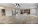 Open concept kitchen with island and stainless steel appliances at 1836 La Calera Ave, North Las Vegas, NV 89084