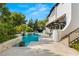 Resort-style pool with spa and outdoor entertaining space at 19 Quintessa Cir, Las Vegas, NV 89141