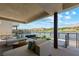 Relaxing patio offers lake views, comfortable seating, and a tranquil atmosphere at 20 Lakefront Dr, Henderson, NV 89011