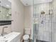 Modern bathroom with walk-in shower and updated fixtures at 2800 Ashby Ave, Las Vegas, NV 89102