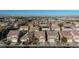 Aerial view of houses in a residential neighborhood, showcasing the community at 312 Bella Calabria Ave, Las Vegas, NV 89183