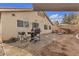 Backyard patio with grill and shade sail at 6054 Sierra Medina Ave, Las Vegas, NV 89139