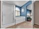 Bathroom with soaking tub and walk-in shower at 6054 Sierra Medina Ave, Las Vegas, NV 89139