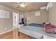 Spacious bedroom with two beds and direct access to the bathroom at 6054 Sierra Medina Ave, Las Vegas, NV 89139