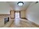 Living room with fireplace and sliding glass doors to backyard at 6105 Heather Mist Ln, Las Vegas, NV 89108