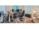 Fully equipped music studio with keyboard and guitars at 6521 Taffrail Ave, Las Vegas, NV 89118