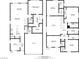 Detailed floor plan featuring room sizes, kitchen, bedrooms, garage, and other house dimensions at 7659 Dewy Falls Ave, Las Vegas, NV 89179