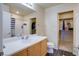 Full bathroom with shower/tub combo and linen closet at 9009 Careful Canvas Ave, Las Vegas, NV 89149