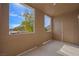 Private balcony with views of the neighborhood and storage closet at 10280 Gilmore Canyon Ct # 203, Las Vegas, NV 89129