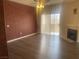 Living room with fireplace and access to balcony at 1050 E Cactus Ave # 2110, Las Vegas, NV 89183