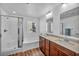 Bathroom with double vanity, soaking tub, and shower at 10611 Auburn Springs Ave, Las Vegas, NV 89166