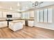 Bright kitchen with white cabinets, granite countertops, and an island at 109 Lakewood Garden Dr, Las Vegas, NV 89148