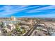 Aerial view of the city landscape, showcasing the property's location and surrounding area at 150 Las Vegas Blvd # 1903, Las Vegas, NV 89101