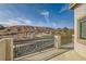 Deck overlooking a desert landscape at 1738 Sonoran Bluff Ave, Henderson, NV 89014