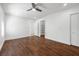 Spacious bedroom featuring wood floors and built-in shelving at 1901 Calle De Espana, Las Vegas, NV 89102