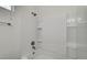 Bathroom with shower/tub combo and shelving at 3655 Funston Way, Las Vegas, NV 89129