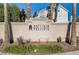 Presidio community entrance with signage and landscaping at 3655 Funston Way, Las Vegas, NV 89129